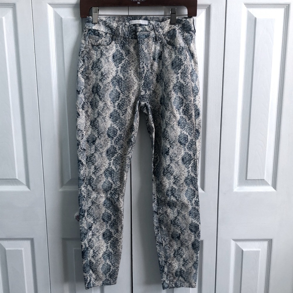 7 For All Mankind Indigo Snakeskin Python Stretch… - image 5